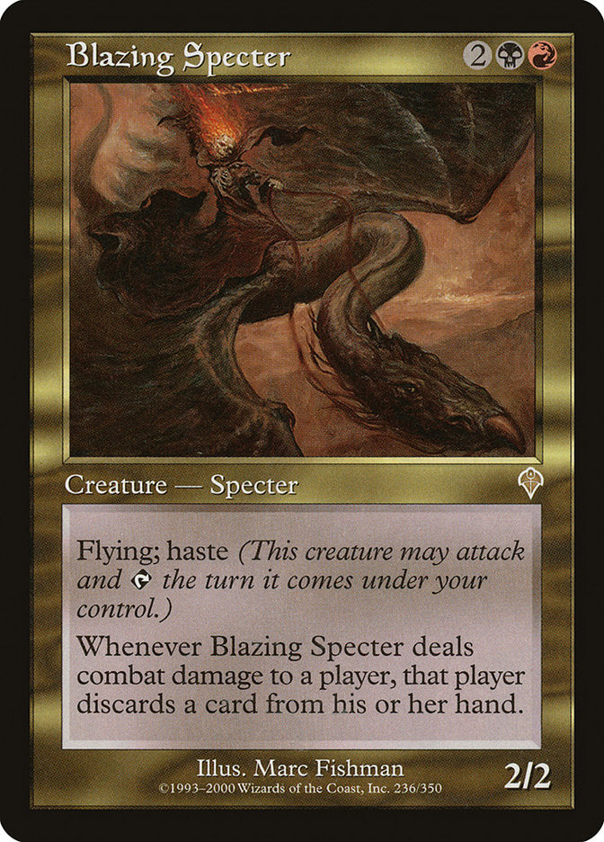 Blazing Specter [Invasion] MTG Single Magic: The Gathering    | Red Claw Gaming