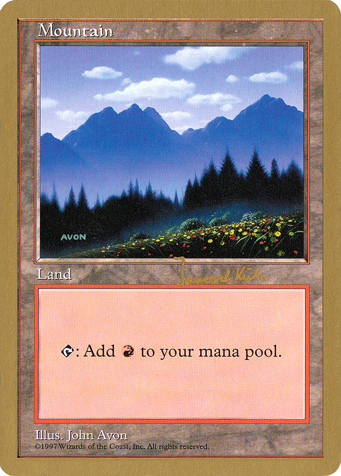 Mountain (jk445) (Janosch Kuhn) [World Championship Decks 1997] MTG Single Magic: The Gathering    | Red Claw Gaming