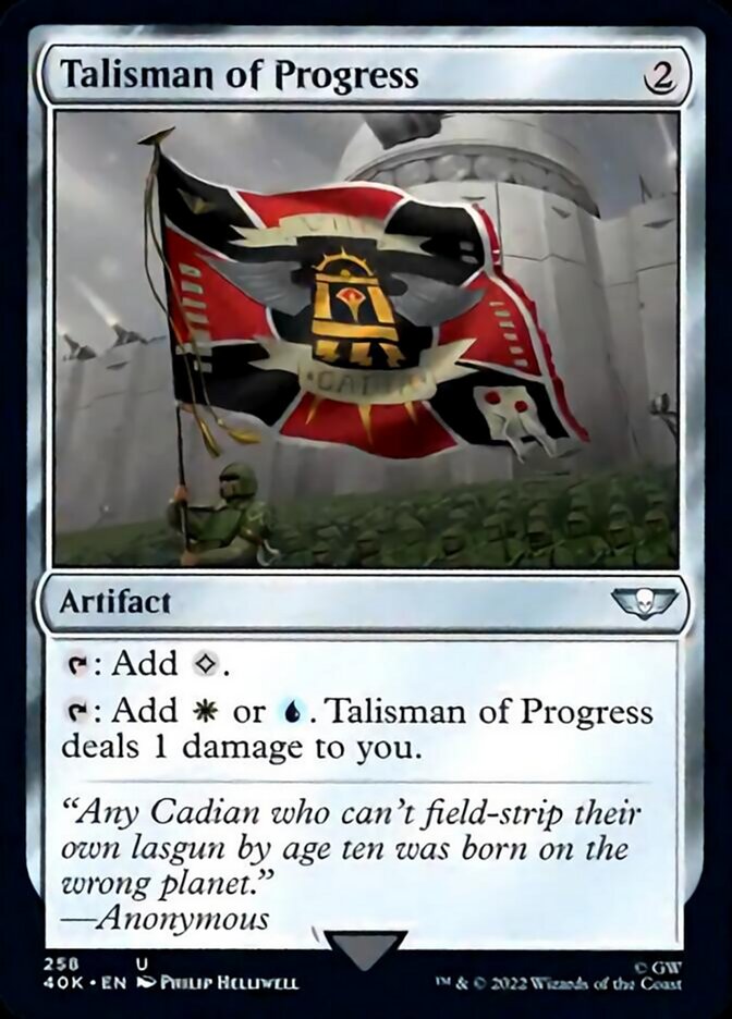 Talisman of Progress (Surge Foil) [Warhammer 40,000] MTG Single Magic: The Gathering    | Red Claw Gaming