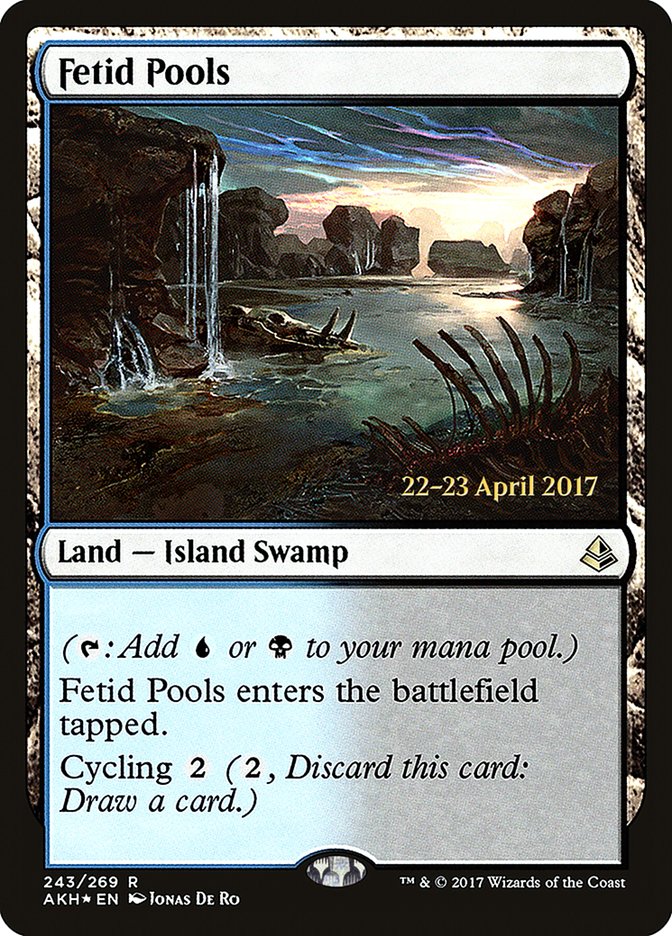 Fetid Pools [Amonkhet Prerelease Promos] MTG Single Magic: The Gathering    | Red Claw Gaming