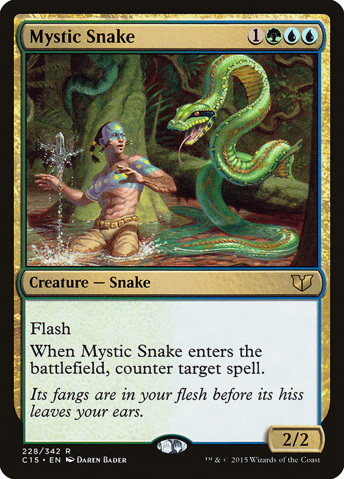 Mystic Snake [Commander 2015] MTG Single Magic: The Gathering    | Red Claw Gaming