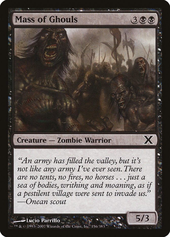 Mass of Ghouls [Tenth Edition] MTG Single Magic: The Gathering    | Red Claw Gaming