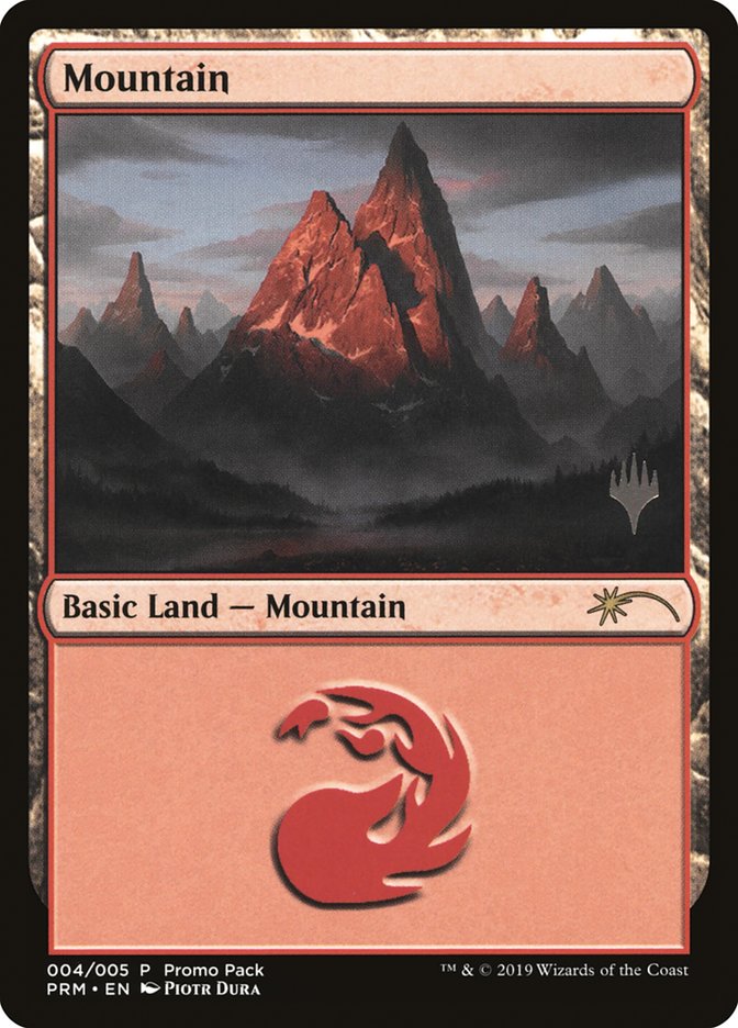 Mountain (4) [Core Set 2020 Promo Pack] MTG Single Magic: The Gathering    | Red Claw Gaming