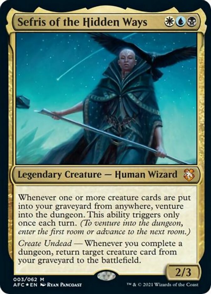 Sefris of the Hidden Ways (Display Commander) [Dungeons & Dragons: Adventures in the Forgotten Realms Commander] MTG Single Magic: The Gathering    | Red Claw Gaming