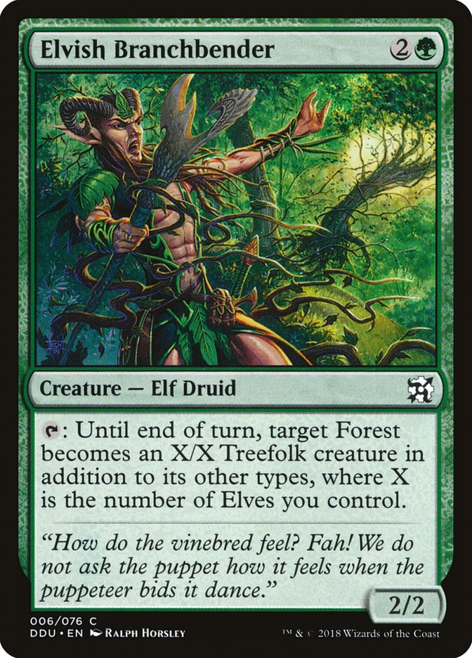 Elvish Branchbender [Duel Decks: Elves vs. Inventors] MTG Single Magic: The Gathering    | Red Claw Gaming