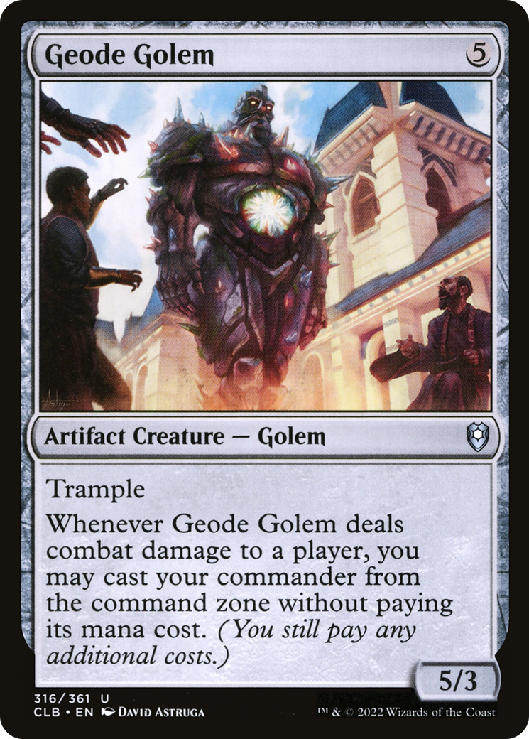 Geode Golem [Commander Legends: Battle for Baldur's Gate] MTG Single Magic: The Gathering    | Red Claw Gaming
