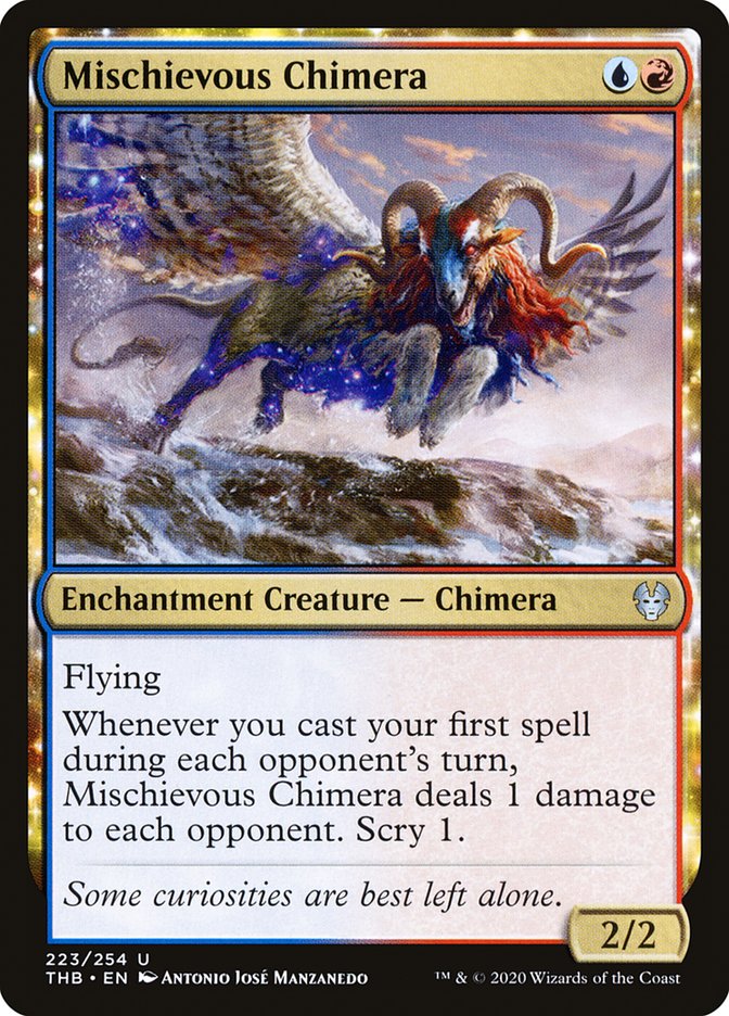 Mischievous Chimera [Theros Beyond Death] MTG Single Magic: The Gathering    | Red Claw Gaming