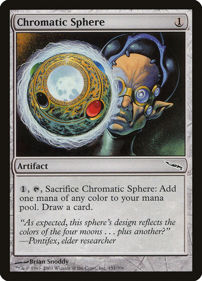 Chromatic Sphere [Mirrodin] MTG Single Magic: The Gathering    | Red Claw Gaming
