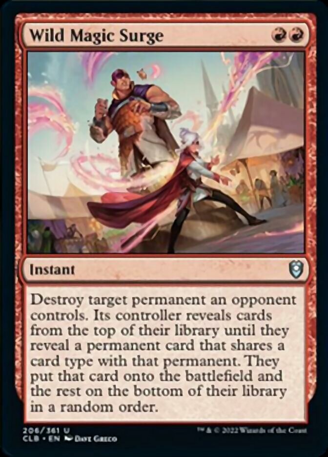 Wild Magic Surge [Commander Legends: Battle for Baldur's Gate] MTG Single Magic: The Gathering    | Red Claw Gaming