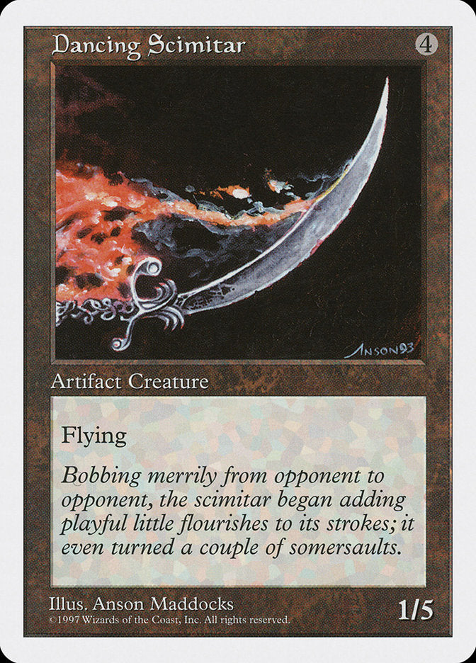 Dancing Scimitar [Fifth Edition] MTG Single Magic: The Gathering    | Red Claw Gaming