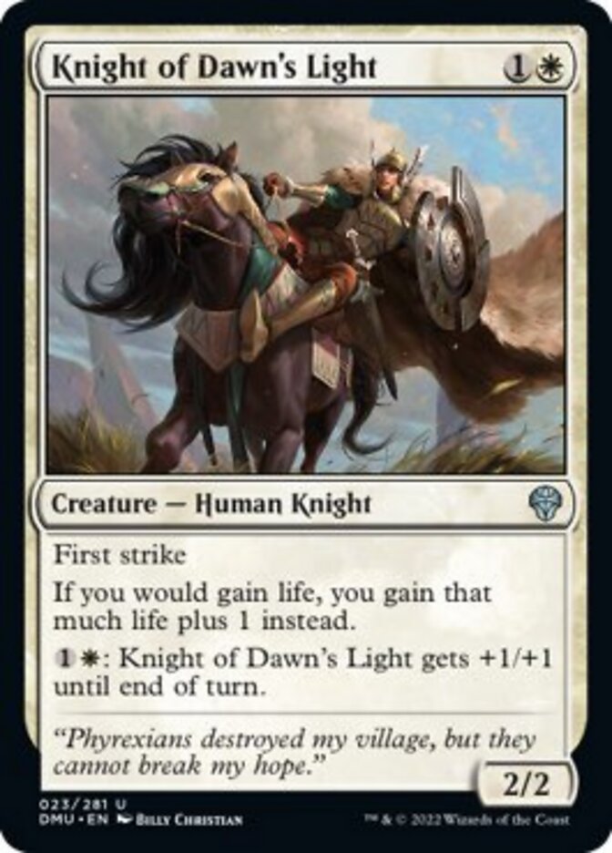 Knight of Dawn's Light [Dominaria United] MTG Single Magic: The Gathering    | Red Claw Gaming