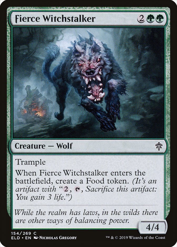 Fierce Witchstalker [Throne of Eldraine] MTG Single Magic: The Gathering    | Red Claw Gaming
