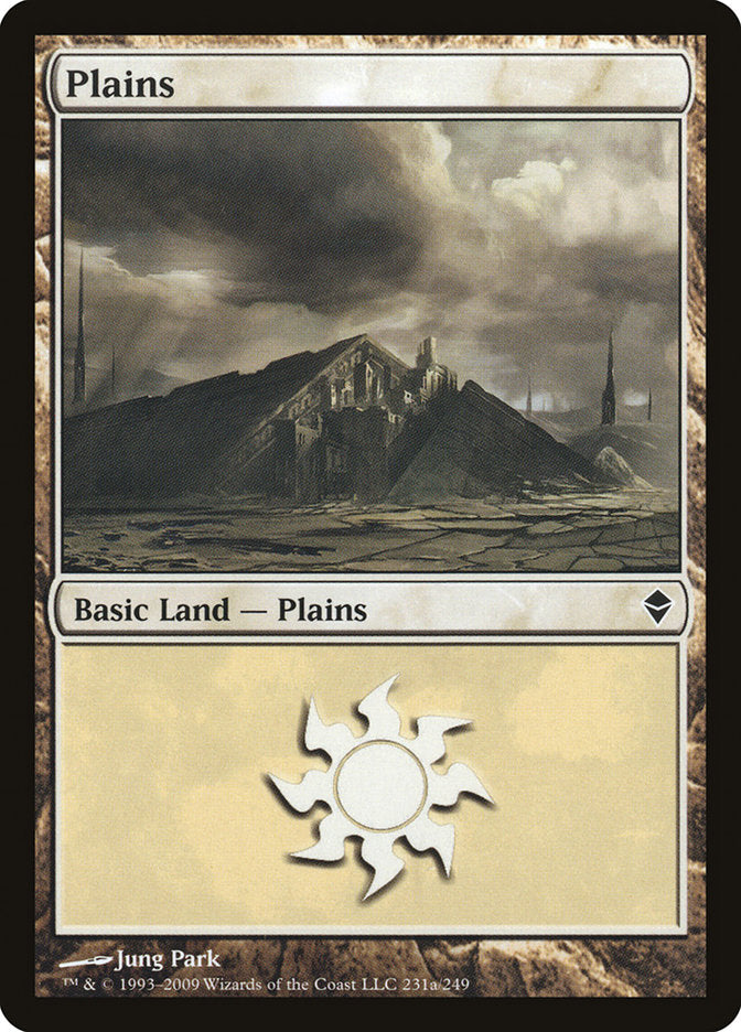 Plains (231a) [Zendikar] MTG Single Magic: The Gathering    | Red Claw Gaming