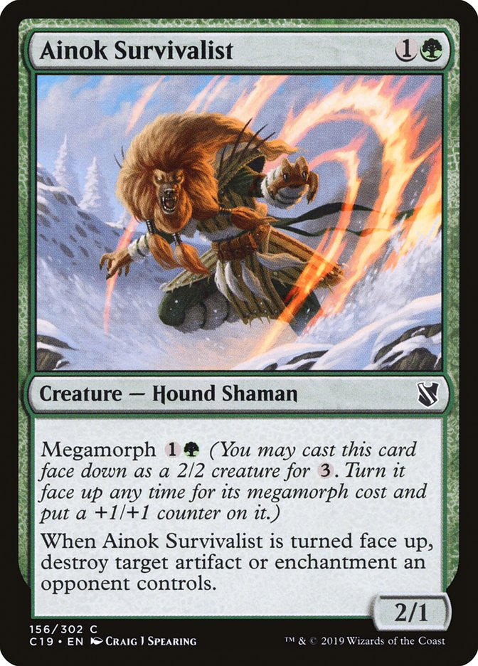 Ainok Survivalist [Commander 2019] MTG Single Magic: The Gathering    | Red Claw Gaming