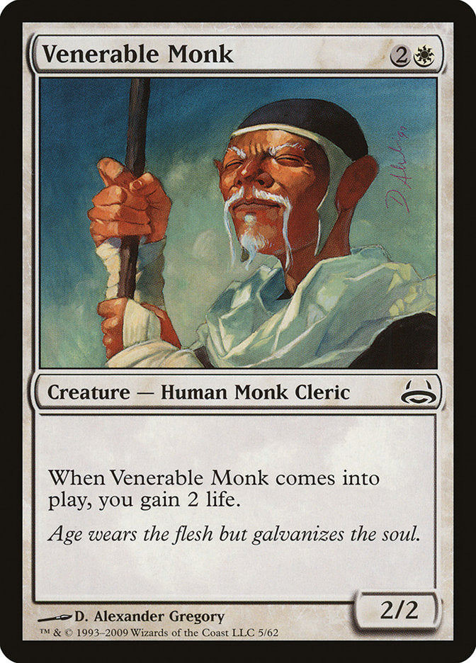 Venerable Monk [Duel Decks: Divine vs. Demonic] MTG Single Magic: The Gathering    | Red Claw Gaming
