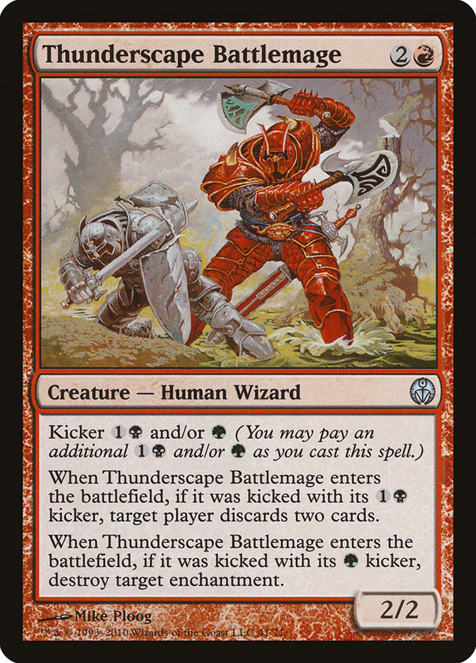 Thunderscape Battlemage [Duel Decks: Phyrexia vs. the Coalition] MTG Single Magic: The Gathering    | Red Claw Gaming