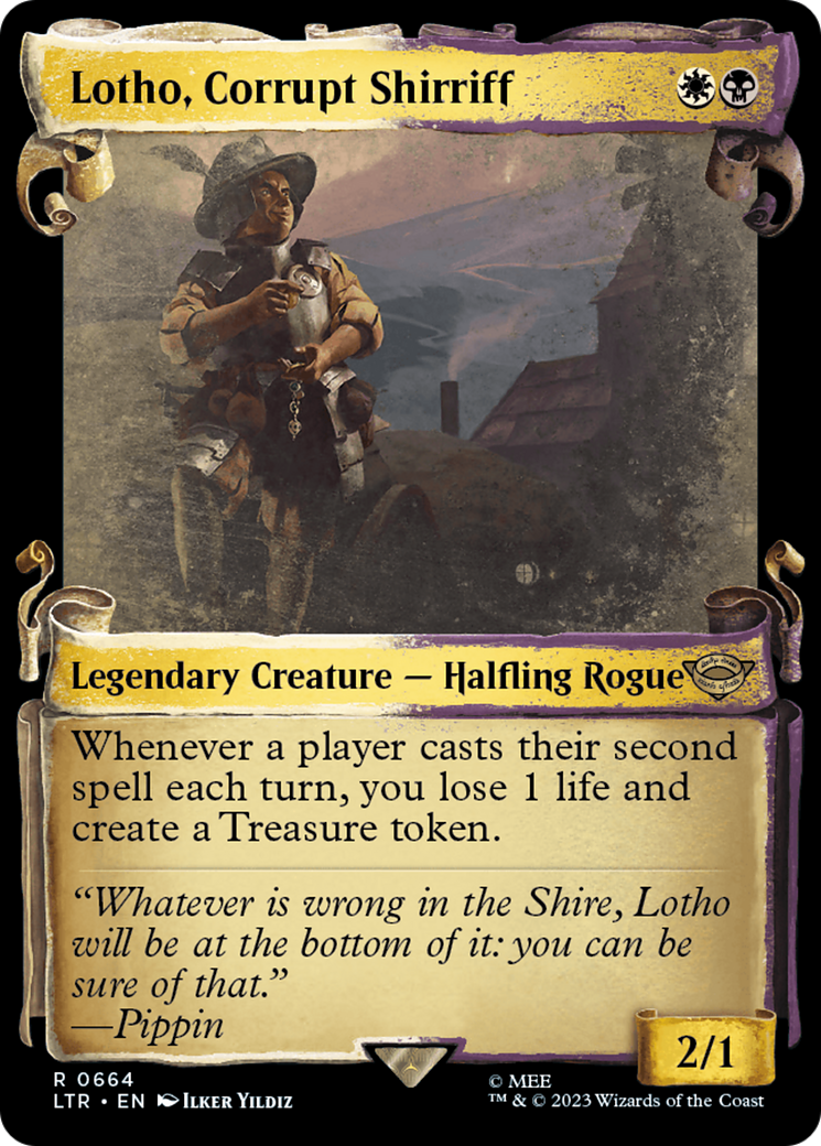 Lotho, Corrupt Shirriff [The Lord of the Rings: Tales of Middle-Earth Showcase Scrolls] MTG Single Magic: The Gathering    | Red Claw Gaming