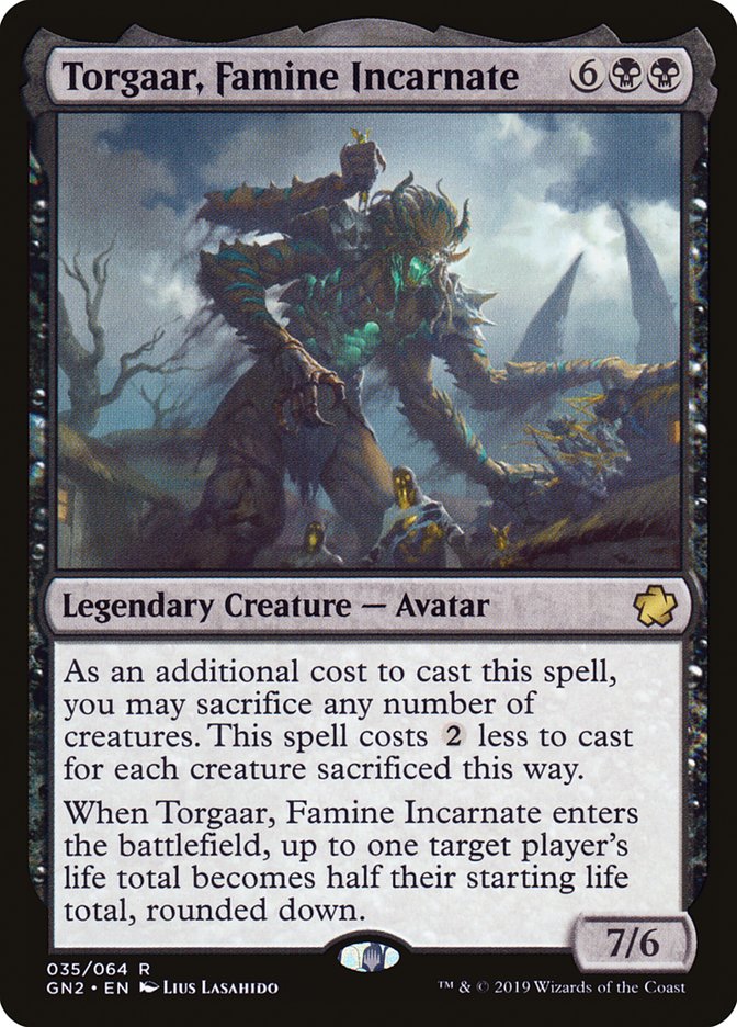Torgaar, Famine Incarnate [Game Night 2019] MTG Single Magic: The Gathering    | Red Claw Gaming