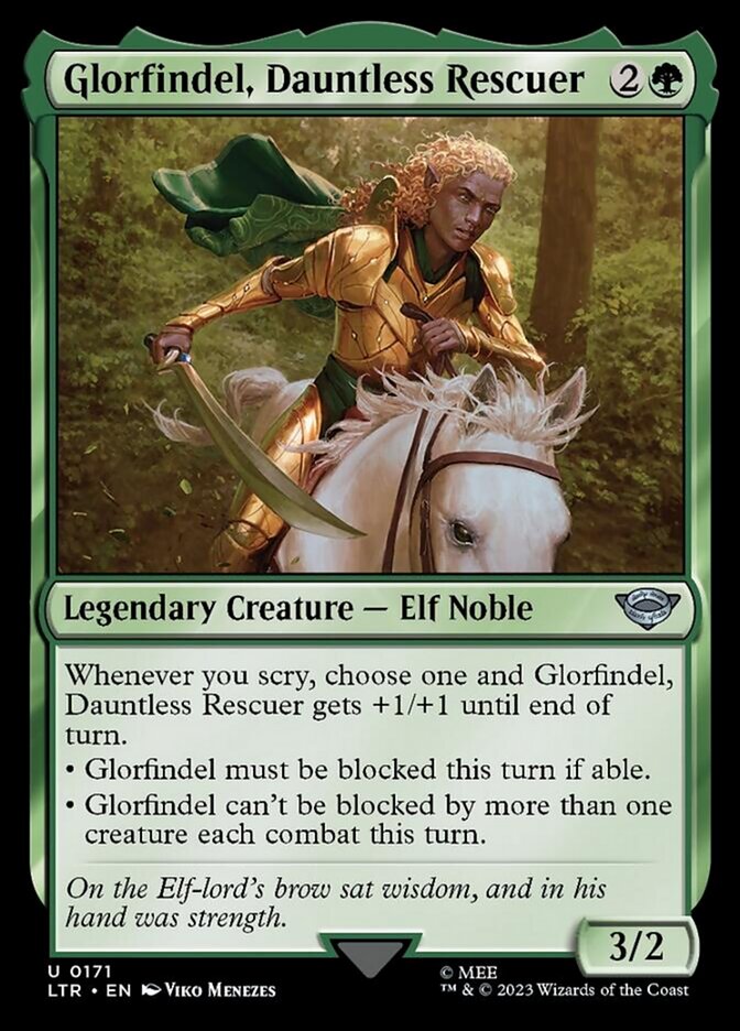 Glorfindel, Dauntless Rescuer [The Lord of the Rings: Tales of Middle-Earth] MTG Single Magic: The Gathering    | Red Claw Gaming