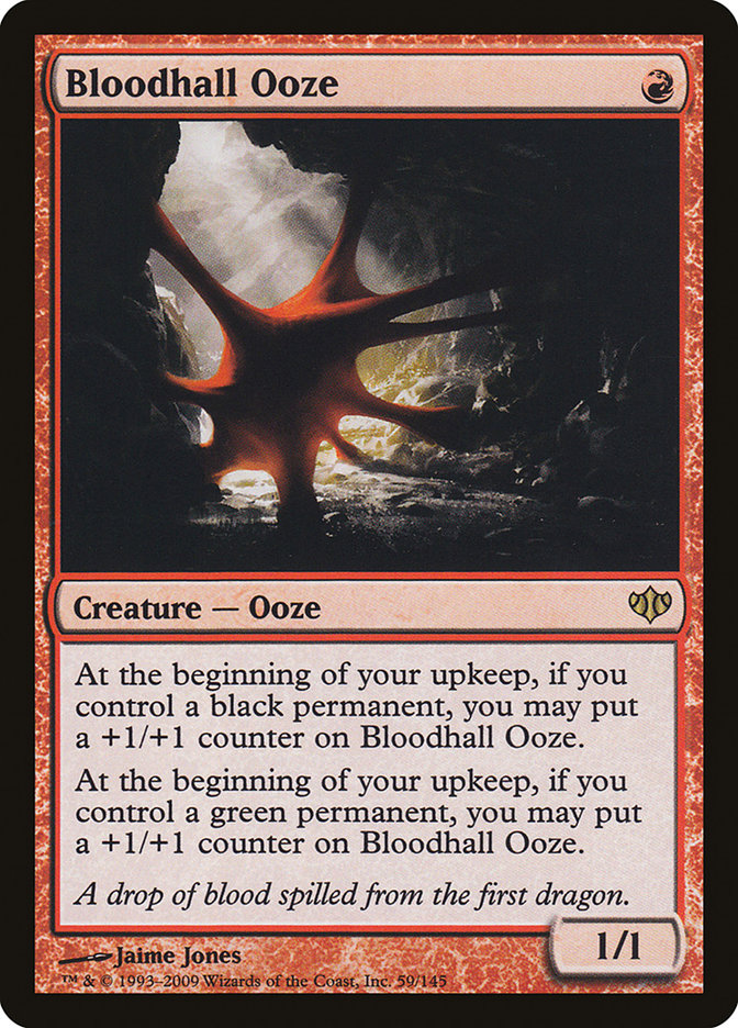 Bloodhall Ooze [Conflux] MTG Single Magic: The Gathering    | Red Claw Gaming
