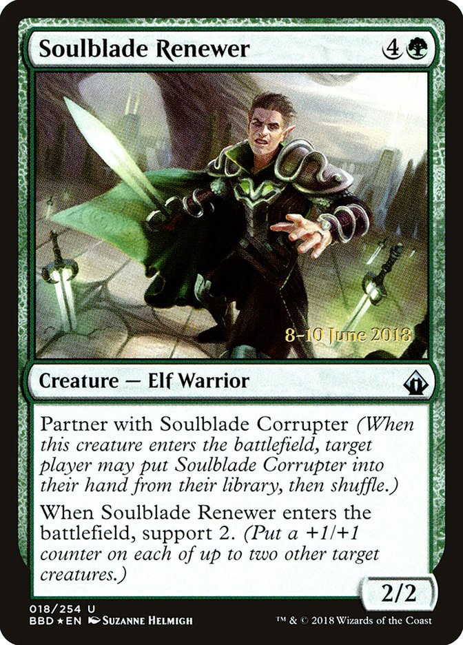 Soulblade Renewer [Battlebond Prerelease Promos] MTG Single Magic: The Gathering    | Red Claw Gaming