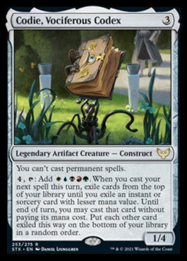 Codie, Vociferous Codex [Strixhaven: School of Mages] MTG Single Magic: The Gathering    | Red Claw Gaming