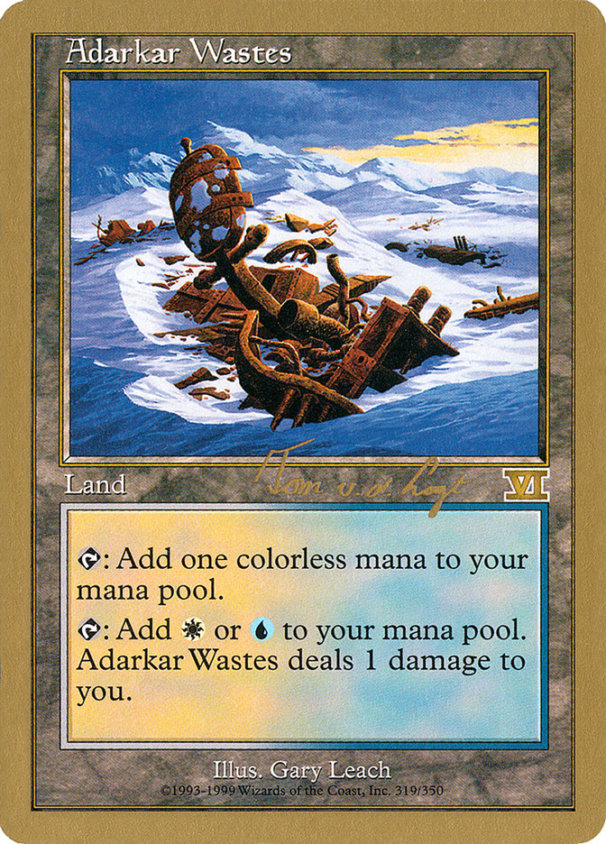 Adarkar Wastes (Tom van de Logt) [World Championship Decks 2000] MTG Single Magic: The Gathering    | Red Claw Gaming