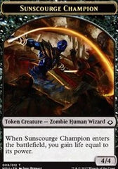 Sunscourge Champion // Zombie Double-Sided Token [Hour of Devastation Tokens] MTG Single Magic: The Gathering    | Red Claw Gaming