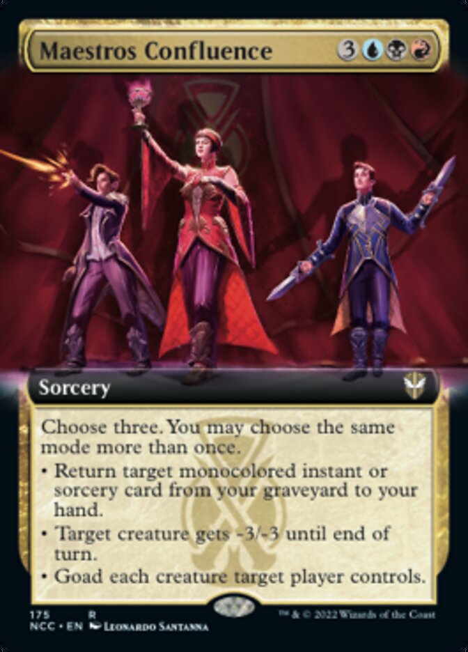 Maestros Confluence (Extended Art) [Streets of New Capenna Commander] MTG Single Magic: The Gathering    | Red Claw Gaming