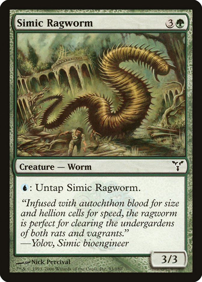 Simic Ragworm [Dissension] MTG Single Magic: The Gathering    | Red Claw Gaming