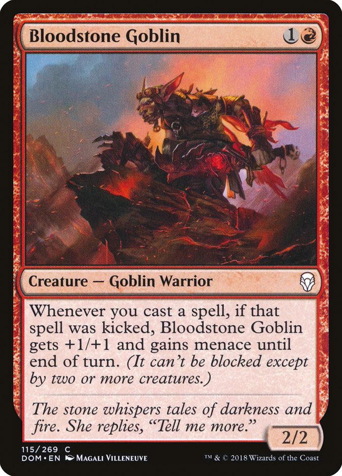 Bloodstone Goblin [Dominaria] MTG Single Magic: The Gathering    | Red Claw Gaming