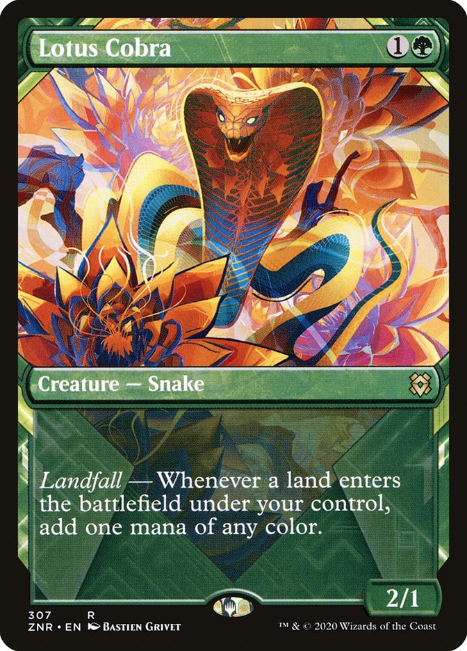 Lotus Cobra (Showcase) [Zendikar Rising] MTG Single Magic: The Gathering    | Red Claw Gaming