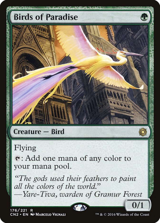 Birds of Paradise [Conspiracy: Take the Crown] MTG Single Magic: The Gathering    | Red Claw Gaming