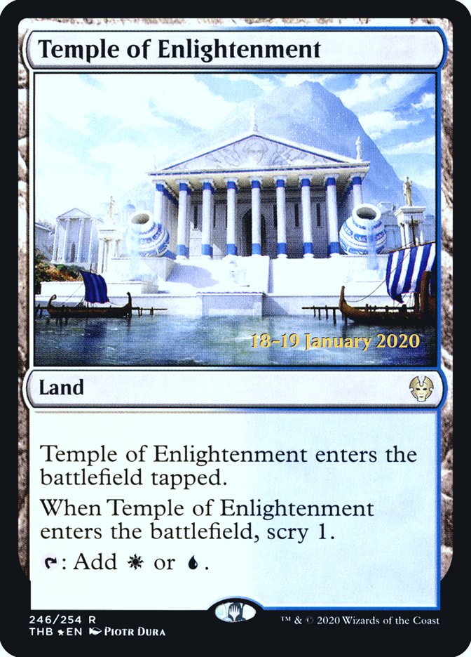 Temple of Enlightenment [Theros Beyond Death Prerelease Promos] MTG Single Magic: The Gathering    | Red Claw Gaming