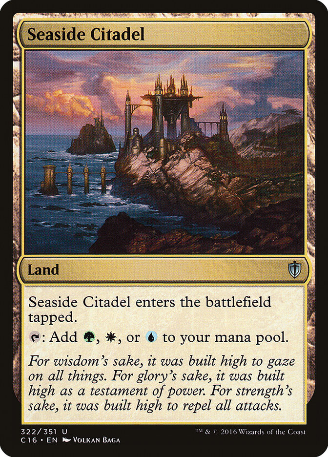 Seaside Citadel [Commander 2016] MTG Single Magic: The Gathering    | Red Claw Gaming
