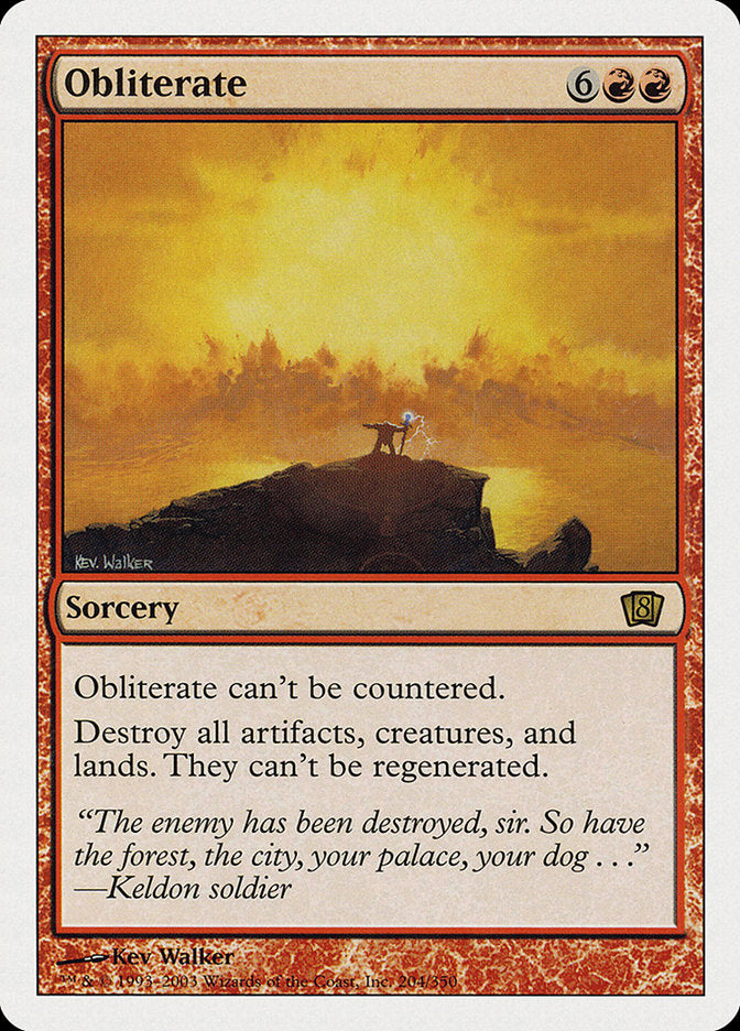 Obliterate [Eighth Edition] MTG Single Magic: The Gathering    | Red Claw Gaming