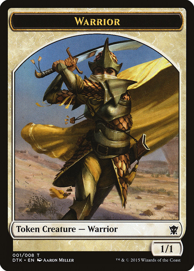 Warrior Token [Dragons of Tarkir Tokens] MTG Single Magic: The Gathering    | Red Claw Gaming