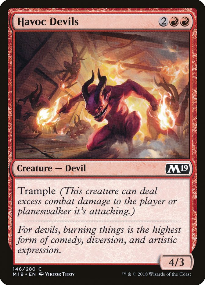 Havoc Devils [Core Set 2019] MTG Single Magic: The Gathering    | Red Claw Gaming