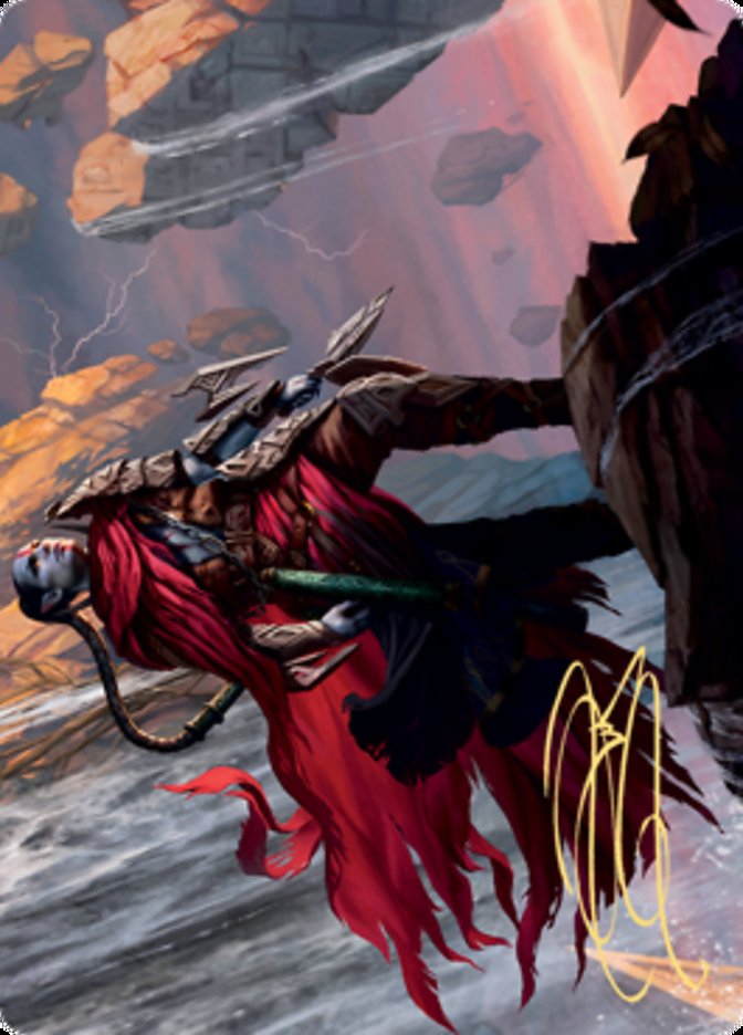 Anowon, the Ruin Thief Art Card (Gold-Stamped Signature) [Zendikar Rising Art Series] MTG Single Magic: The Gathering    | Red Claw Gaming