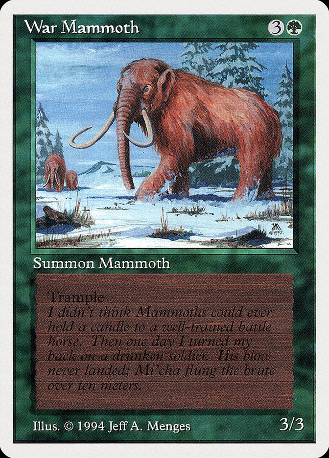 War Mammoth [Summer Magic / Edgar] MTG Single Magic: The Gathering    | Red Claw Gaming