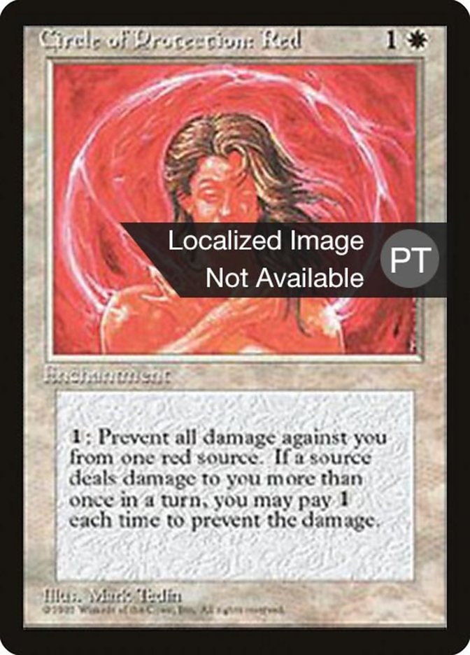 Circle of Protection: Red [Fourth Edition (Foreign Black Border)] MTG Single Magic: The Gathering    | Red Claw Gaming