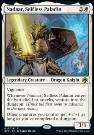 Nadaar, Selfless Paladin (Promo Pack) [Dungeons & Dragons: Adventures in the Forgotten Realms Promos] MTG Single Magic: The Gathering    | Red Claw Gaming