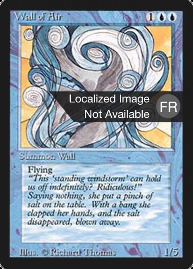 Wall of Air [Foreign Black Border] MTG Single Magic: The Gathering    | Red Claw Gaming
