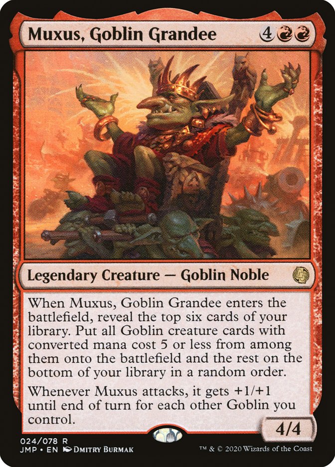 Muxus, Goblin Grandee [Jumpstart] MTG Single Magic: The Gathering    | Red Claw Gaming