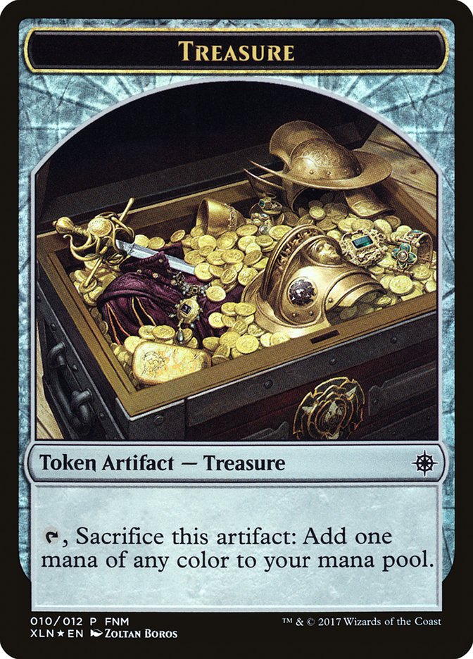 Vampire // Treasure Double-Sided Token [Friday Night Magic 2017] MTG Single Magic: The Gathering    | Red Claw Gaming