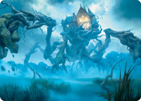 Creeping Inn Art Card [Innistrad: Midnight Hunt Art Series] MTG Single Magic: The Gathering    | Red Claw Gaming