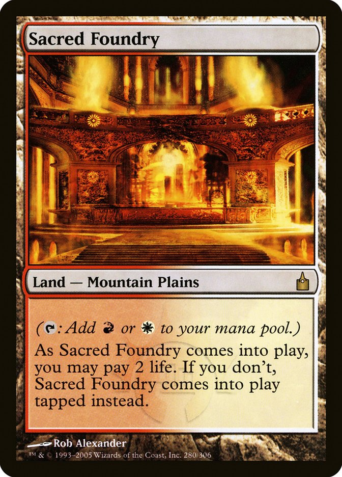 Sacred Foundry [Ravnica: City of Guilds] MTG Single Magic: The Gathering    | Red Claw Gaming