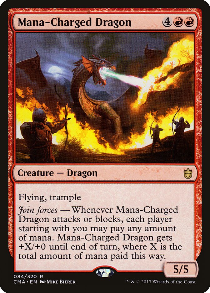 Mana-Charged Dragon [Commander Anthology] MTG Single Magic: The Gathering    | Red Claw Gaming