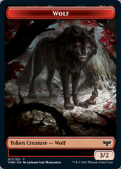 Wolf (011) // Spirit (002) Double-Sided Token [Innistrad: Crimson Vow Tokens] MTG Single Magic: The Gathering    | Red Claw Gaming
