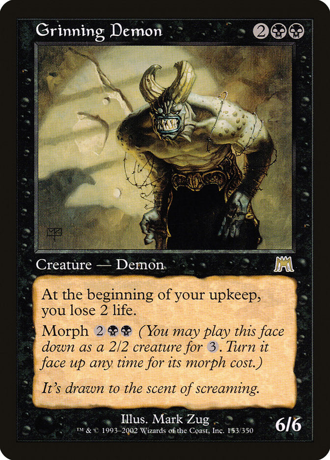 Grinning Demon [Onslaught] MTG Single Magic: The Gathering    | Red Claw Gaming
